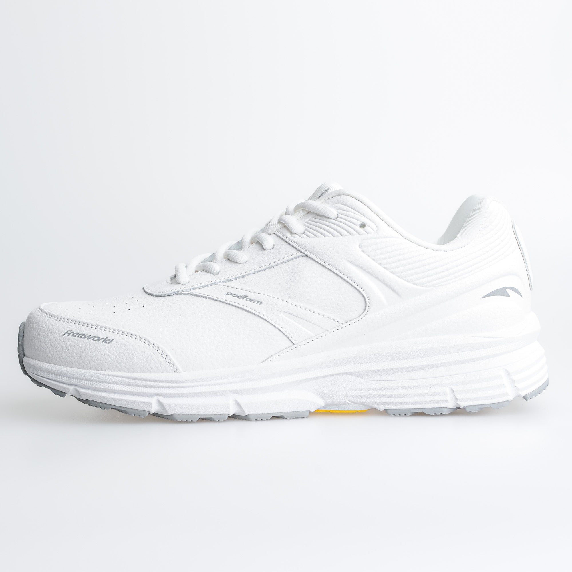 Podform Leather Lace Up - White