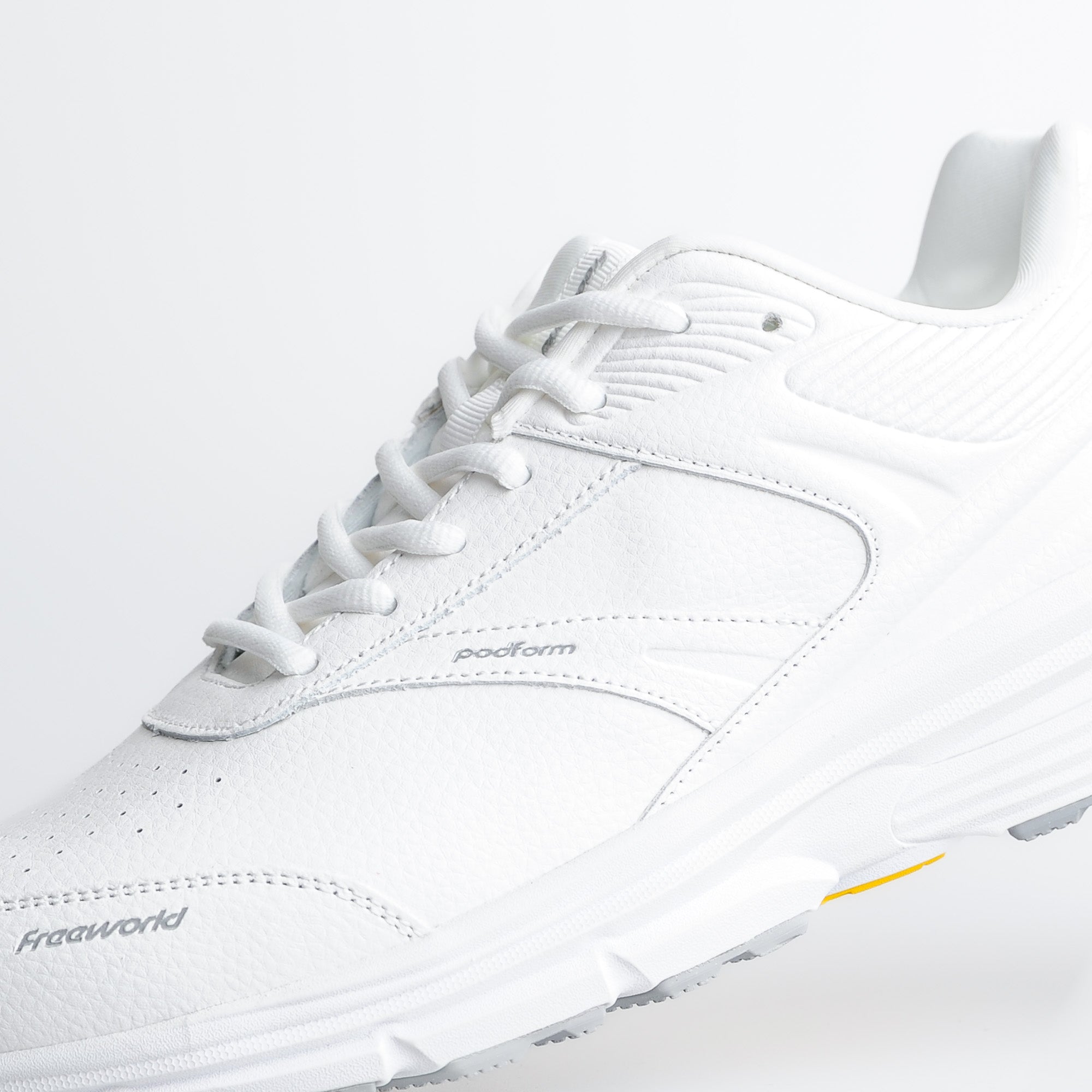 Podform Leather Lace Up - White