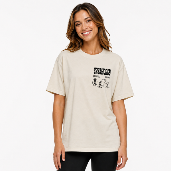 Walk the Walk Unisex Graphic Tee – Bone