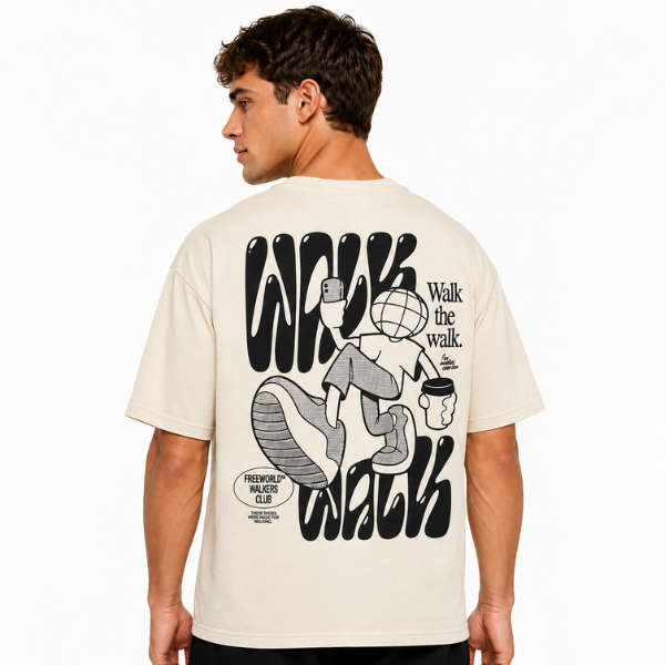 Walk the Walk Unisex Graphic Tee – Bone