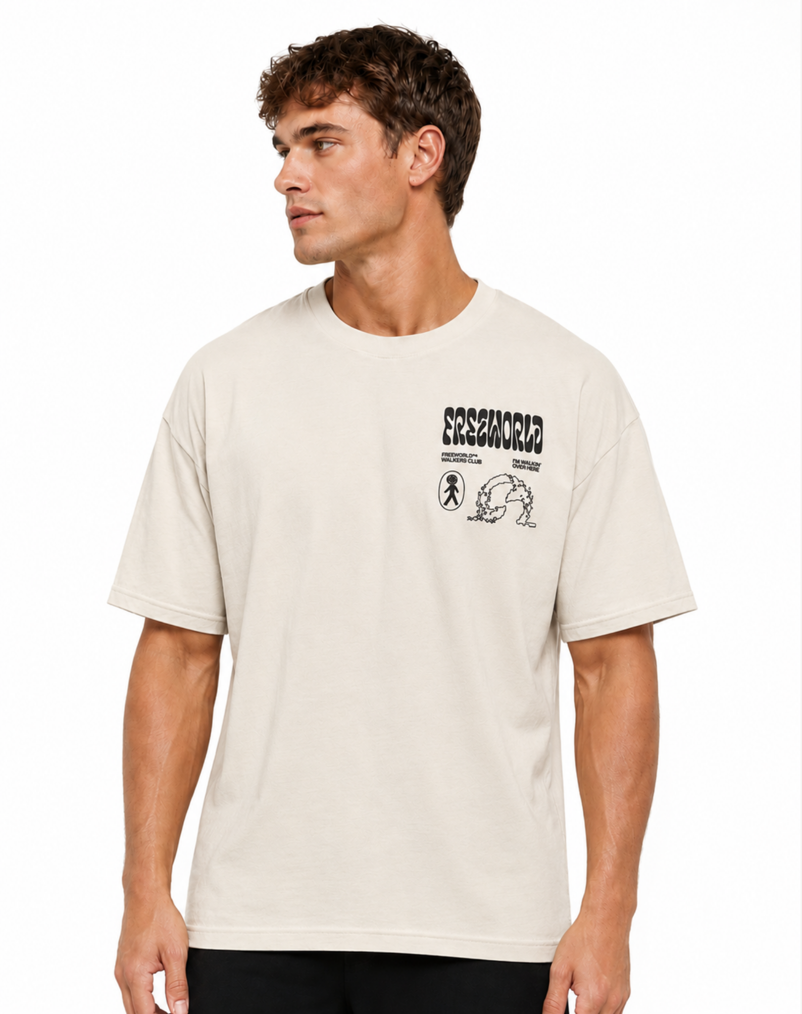 Walk the Walk Unisex Graphic Tee – Bone