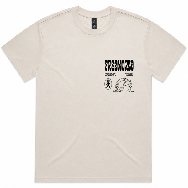 Walk the Walk Unisex Graphic Tee – Bone