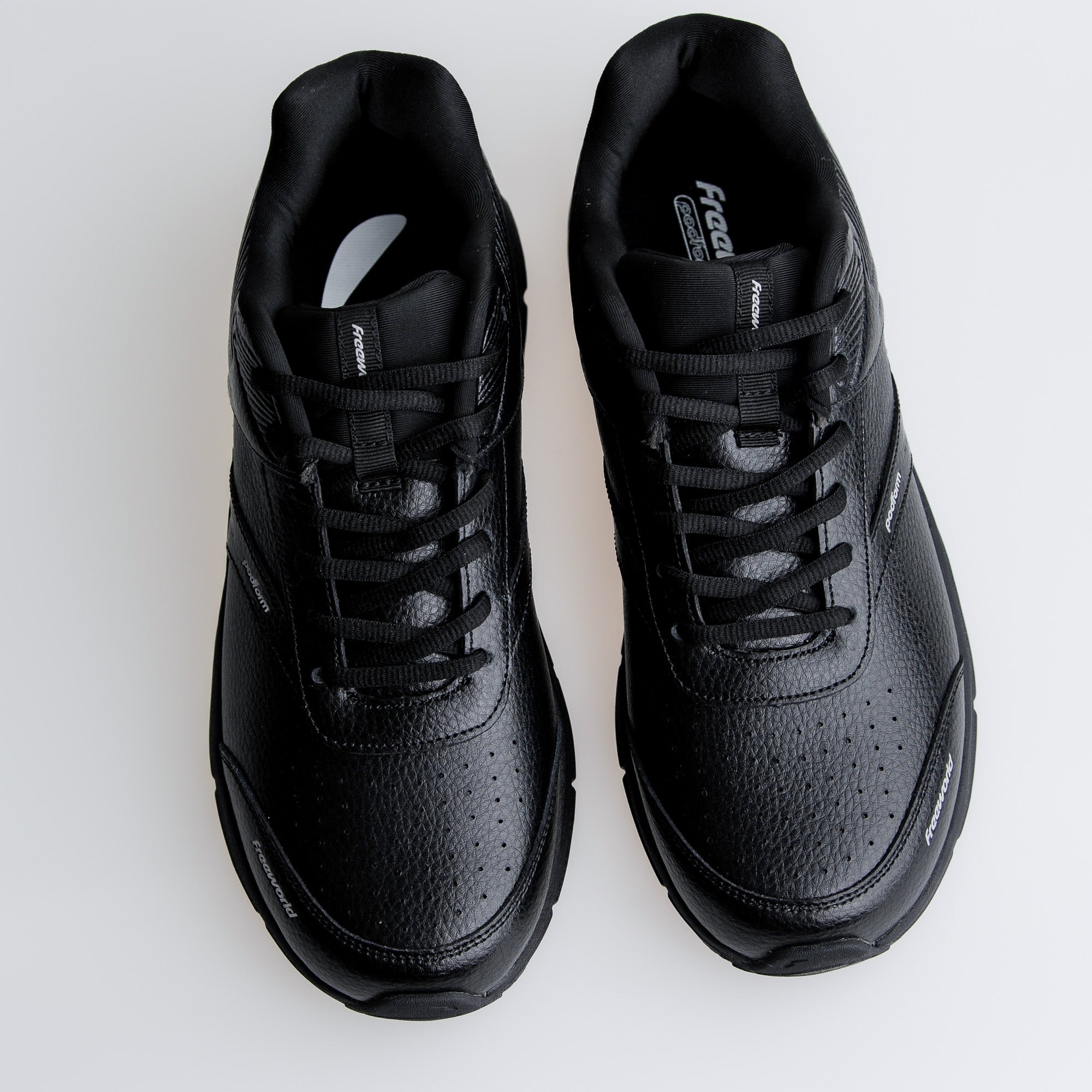 Podform Leather Lace Up - Black