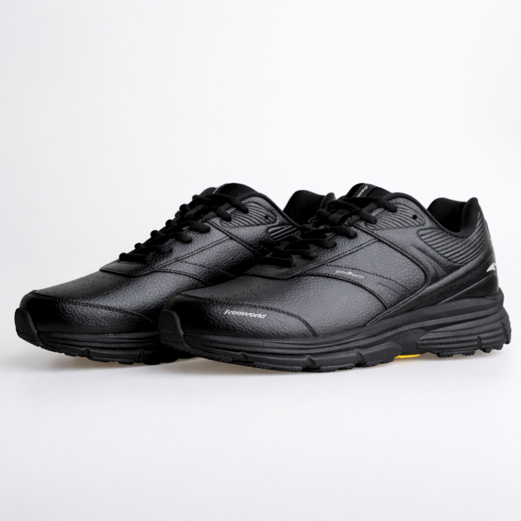 Podform Leather Lace Up - Black