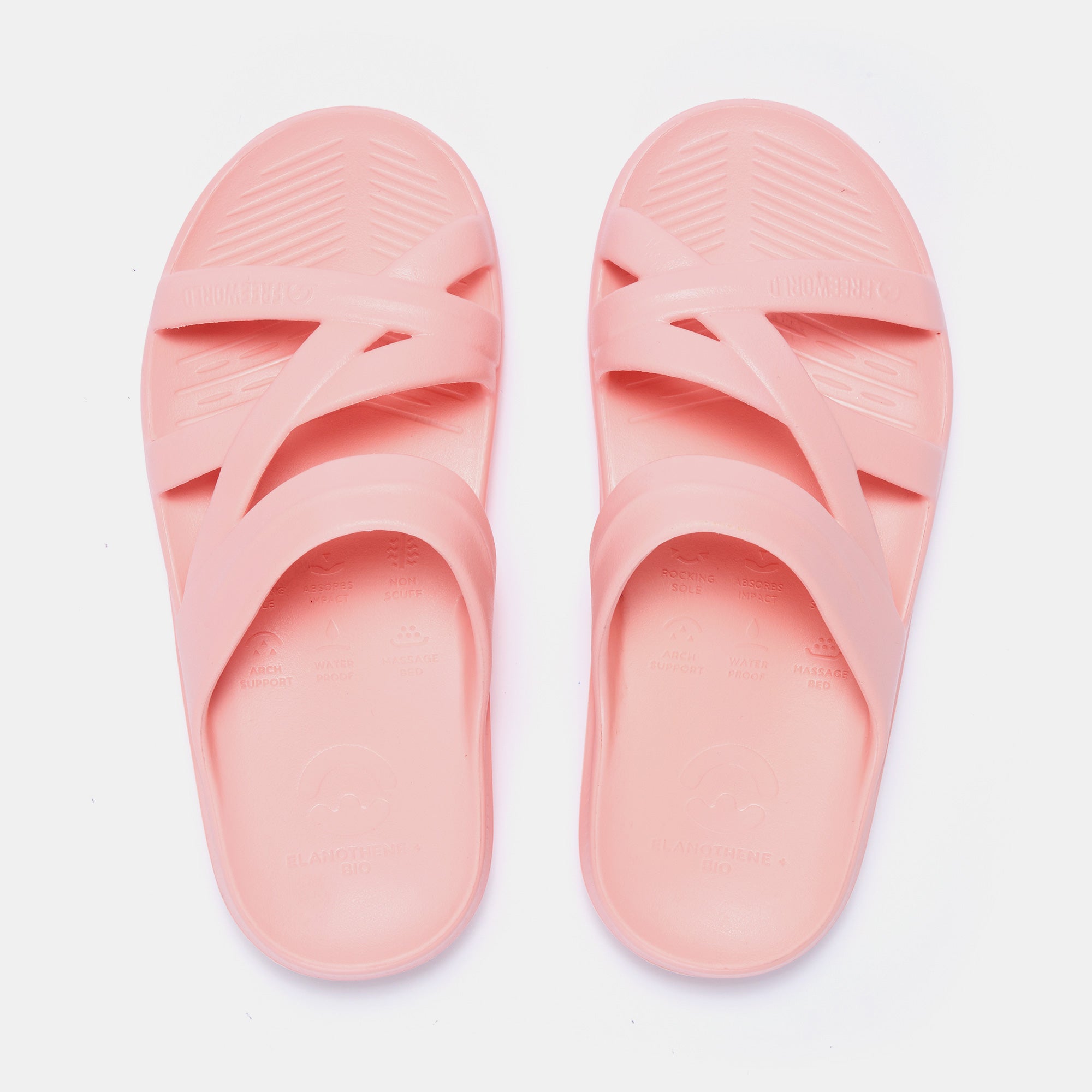 Pink strap hot sale slides