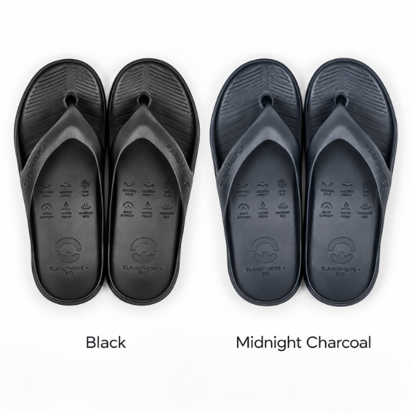 Unisex Bio-Thong - Midnight Charcoal